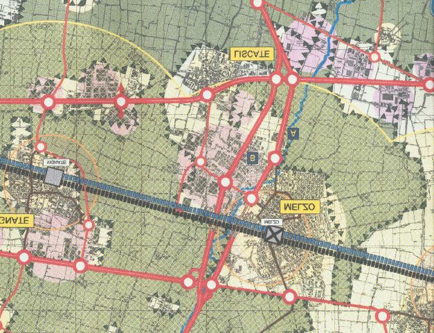 Oltrepassato l abitato di Gorgonzola, la proposta prevede il mantenimento delle due connessioni esistenti con il tracciato storico e quello in variante della SS11, superati i quali la strada si