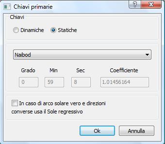 5. cliccare su <Ok> e si ha l elenco della/e direzione/i selezionata/e (nell esempio, la direzione primaria del Sole in congiunzione a Marte) e con il tasto destro cliccare sull elenco della/e