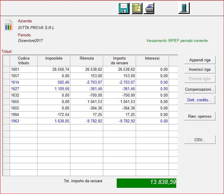 Prima di procedere all elaborazione del Quadro SX è necessario aver elaborato i quadri ST I e