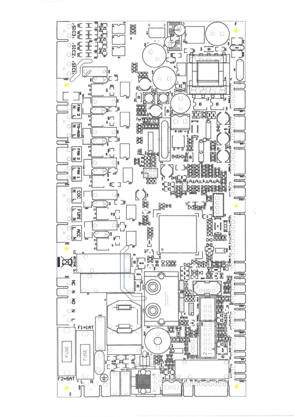 37-SCHEDA ELETTRONICA 13 12 11 10 9 8 7 6 1 CAVI ELETTRICI IN TENSIONE SCOLLEGARE IL CAVO DI ALIMENTAZIONE 230V PRIMA DI EFFETTUARE QUALSIASI OPERAZIONE SULLE SCHEDE ELETTRICHE 2 3 LEGENDA 1.