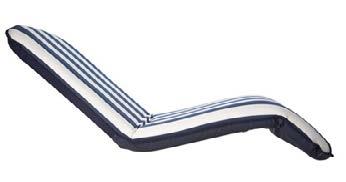 6363025 Blu 100 x 48 x 8 3 6363028 Righe Bianco-Blu Sedile Comfort Tender autoreggente Dimensioni compatte, ideale per l uso in cui lo spazio è limitato tipo tender e