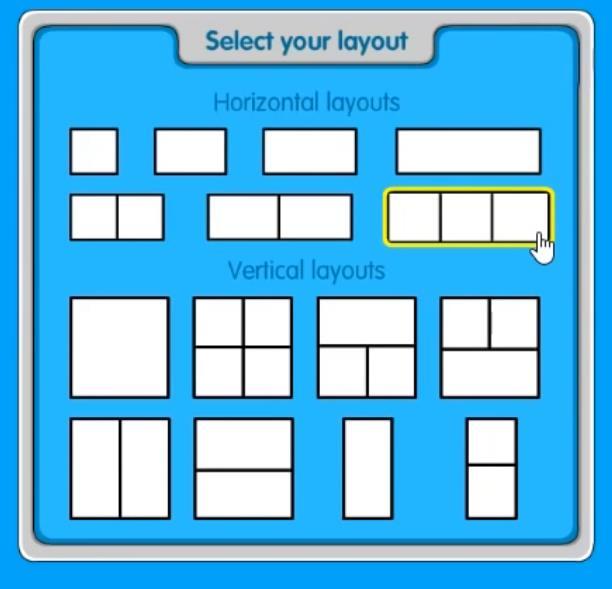 Toondoo Tutorial 2 2) scegliere un layout solo con i layout