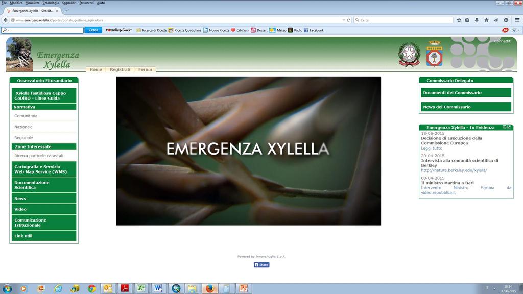 Sul sito istituzionale, per garantire la massima trasparenza, sono inseriti tutti i dati di monitoraggio, dai