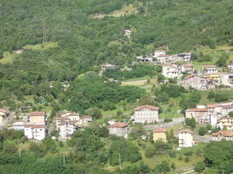 basso versante tra capoluogo e frazione di Novelle.