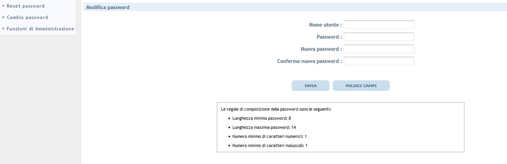 NOTA BENE: NON DIGITARE SU QUESTA PAGINA LE CREDENZIALI Sulla pagina presentata digitare le credenziali ricevute (Nome utente e Password) ad esempio Nome utente: ES.