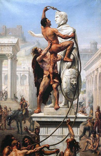 Raffigurazione del Sacco di Roma condotto dai Visigoti di Alarico nel 410 L avvenimento ha una grande risonanza in tutto l impero, specialmente negli ambienti cristiani.