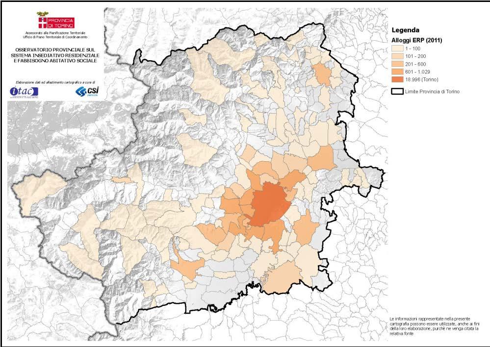 Lo stock abitativo pubblico LOCALIZZAZIONE QUANTITA Elaborazioni Osservatorio