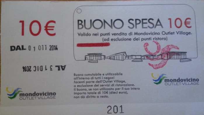 BUONI SPESA Buoni co-marketing 2014 validi dal 1 ottobre al 31 dicembre 2014 Sul buono ci sarà un numero di serie e verrà apposto un timbro di colore rosso Di seguito : questi buoni spesa dovranno