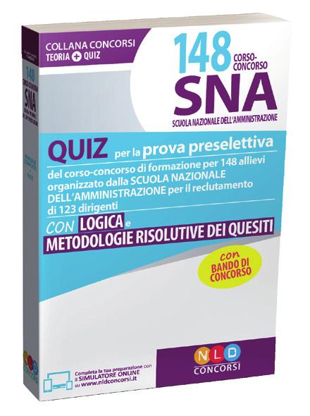 14 settembre MANUALE PER LA PROVA PRESELETTIVA - 148 MINISTERO DELLE INFRASTRUTTURE E DEI TRASPORTI 978-88-3358-126-5 30,00 Concorso 148