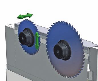 ATTREZZAGGI E REGOLAZIONI SEMPLICI E VELOCI SELCO WN 2 Il sistema Quick change, brevetto Biesse, è il dispositivo più rapido,