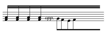 Teoria musicale - 68 K. Serocki, Freski symfoniczne rapida ripetizione della nota (o dello stesso gruppo) K. Stockhausen, Klavierstücke X F. Pennisi, Quintetto G.