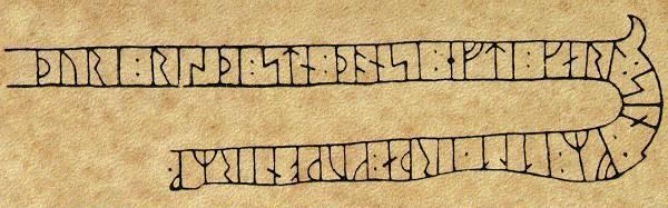 L alfabeto runico Il runico fu creato dai popoli germanici attorno al 200 d.c. Esistono due tipi di alfabeto runico, quello a 24 segni, detto della "serie lunga" e quello della serie corta, di 16 segni, adottato dai Vichinghi.