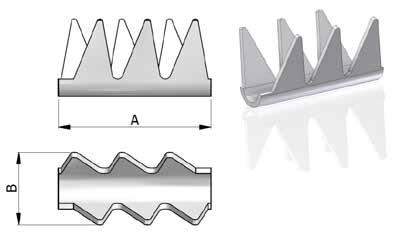 Connessione a Puntale per Batteria Terminal for Battery Codice Sezione Cavo Spessore A B Q.tà Conf. Materiale P.N. Wire Range Thickness Q.ty Pack Material 10143-000 0.5 1.50 0.