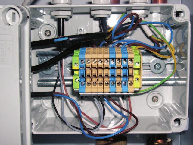 Ricordarsi di: Verificare che il ponticello di collegamento sui due termostati limite sia collegato.