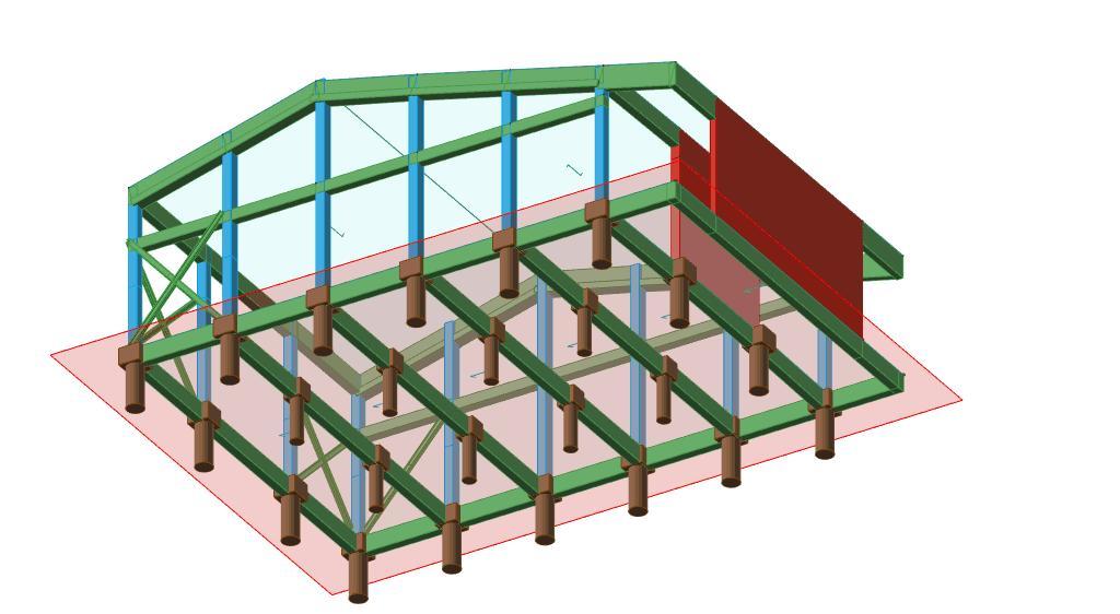 RELAZIONE SULLE FONDAZIONI DESCRIZIONE DELLE STRUTTURE DI FONDAZIONE Le fondazioni del fabbricato sono costituite da plinti quadrati su pali di profondità pari a circa 18 m.