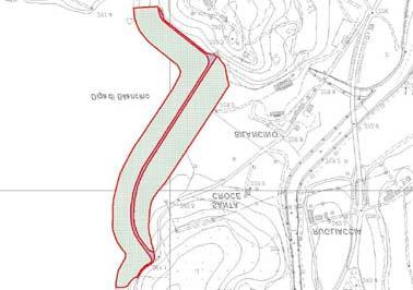 02 zona di sostegno esterno verticale costituito dall'area in proiezione planimetrica della parte verticale nella parte esterna del sostegno che in genere presenta una inclinazione o è rastremata per