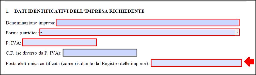 DATI RELATIVI AL FIRMATARIO DELLA DOMANDA venga selezionato Procuratore speciale in automatico nell ultima