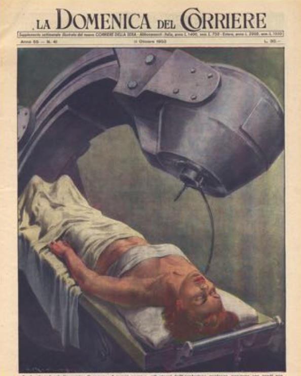 Fine anni 50 inizi anni 60 Con l'avvento della radioterapia oncologica con radiazioni di alta energia ("bombe al
