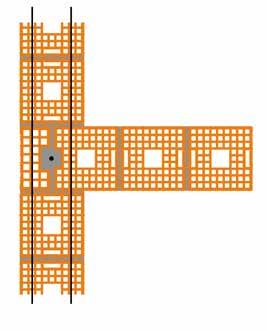 PARTICOLARI COSTRUTTIVI INTERSERZIONE SPESSORE 25 I fori contenenti l armatura verticale vanno riempiti con malta cementizia (M10, fm 10 N/mm 2 ) o con conglomerato cementizio C12/15.