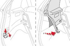 Fanalino di retromarcia (P21W), lato destro Fanalino fendinebbia (P21W), lato sinistro Queste lampadine devono essere sostituite