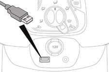 Audio e Telematica Mirror Screen - Connessioni MirrorLink Utilizzare la presa USB Per ragioni di sicurezza e poiché necessita un'attenzione elevata da parte del guidatore, l'utilizzo dello smartphone