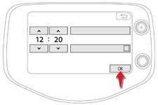 Touch Pad 7'' Mirror Screen Spie di funzionamento 1 Premere "Configurazione".