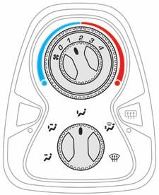 Riscaldamento / ventilazione Il sistema di riscaldamento funziona solamente a motore avviato.