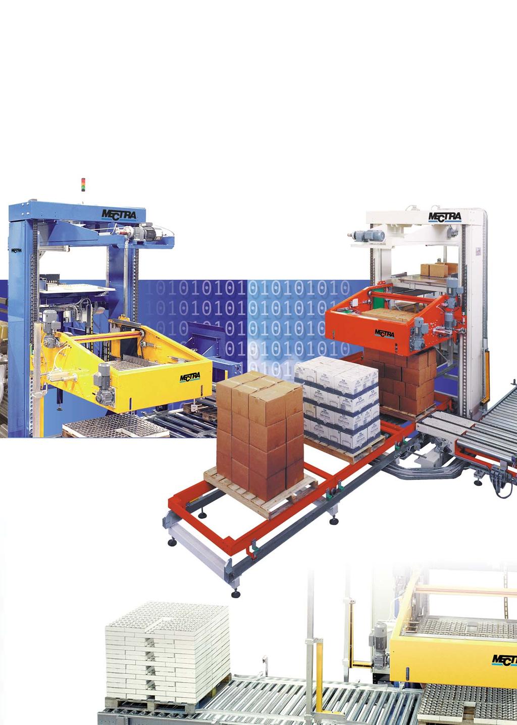 soluzioni di automazione per cartoni e fardelli automation solutions for cartons or shrink-wrapped packs DATI TECNICI Dimensione paletta: 1000/800 x