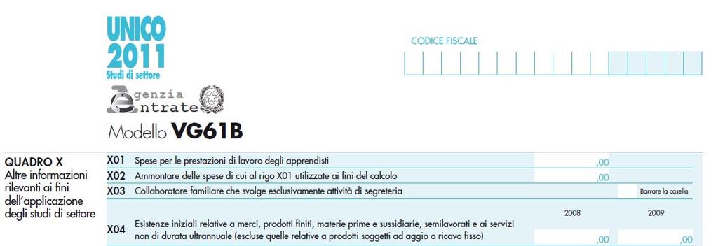 Collaboratori, attività di segreteria agenti Per gli agenti di commercio è in vigore un correttivo che permette di sterilizzare l apporto nella funzione ricavo della variabile connessa ai