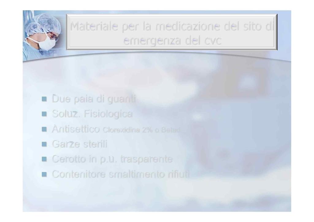 Materiale per la medicazione del sito di emergenza