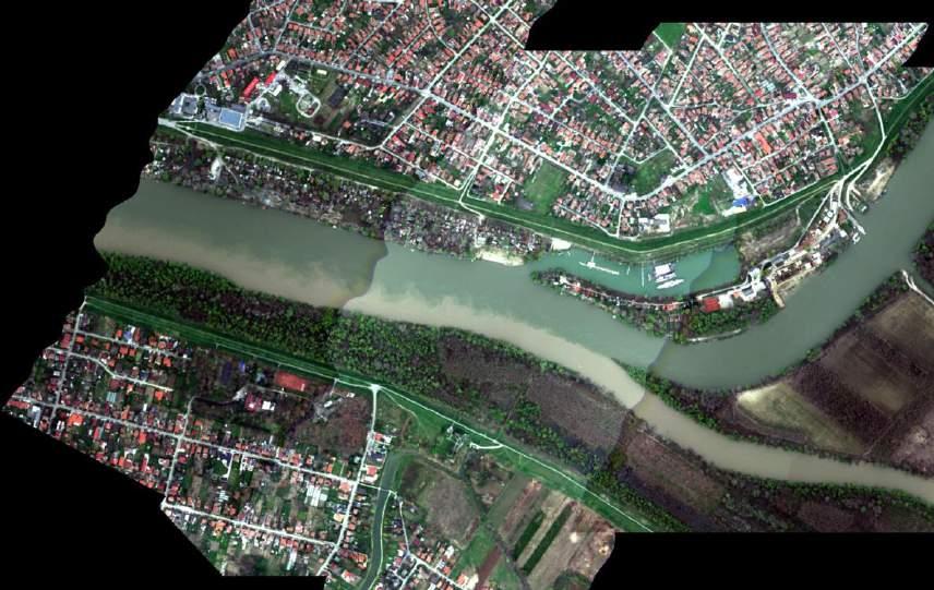 Il sistema iperspettrale Carte di uso del suolo Szeged, Ungheria.