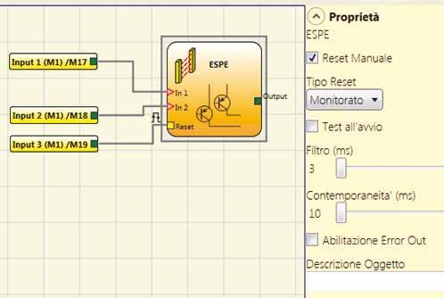 APPROFONDIMENTI OSSERVAZIONI SU ALCUNE DELLE FUNZIONALITÀ PIÙ INTERSSANTI DI MOSAIC Finestra Proprietà Reset automatico o manuale La finestra Proprietà degli oggetti o dei blocchi funzionali consente