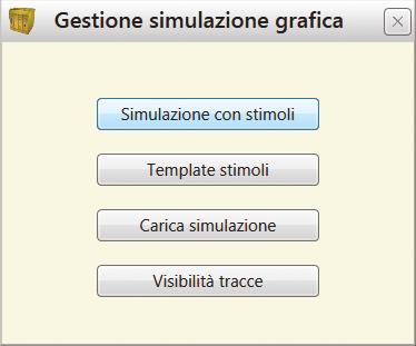 SIMULATORE GRAFICO Il simulatore grafico permette di caricare e modificare automaticamente lo stato degli operatori di input per verificare lo stato delle uscite e la logica di funzionamento del