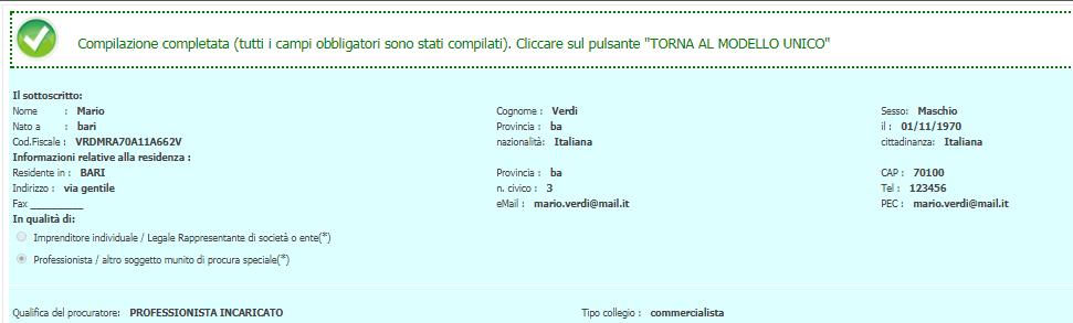 figurano come richiedenti o titolari della pratica. Inizialmente viene visualizzata una sola sezione anagrafica, precompilata con i dati dell utente autenticato.