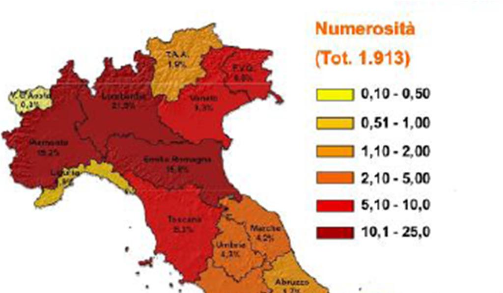 Gli impianti fotovoltaici realizzati in