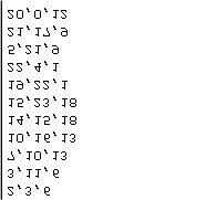 Quindi l'elenco degli spigoli, 3 per riga (in questo modo ogni riga codifica un triangolo).