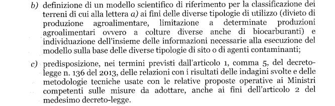 Le altre attività previste dal decreto sono: PROBLEMI: MANCA UNA LEGGE NAZIONALE SULL IDONEITA IDONEITA ALL USO AGRICOLO DI SUOLI ED ACQUE (ci