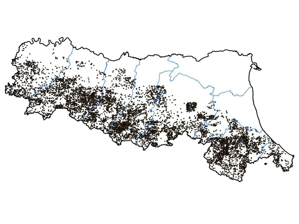 Distribuzione delle sorgenti