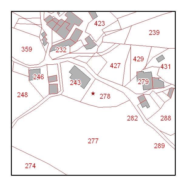 DATI GENERALI Identificativo edificio UR021 Località CASE FEDERIGO UTOE 2 Corella Riferimenti catastali Classe mosaico PS Terre di mezzo Schedatura A2 Schedatura anni80 Estratto catastale Proprietà