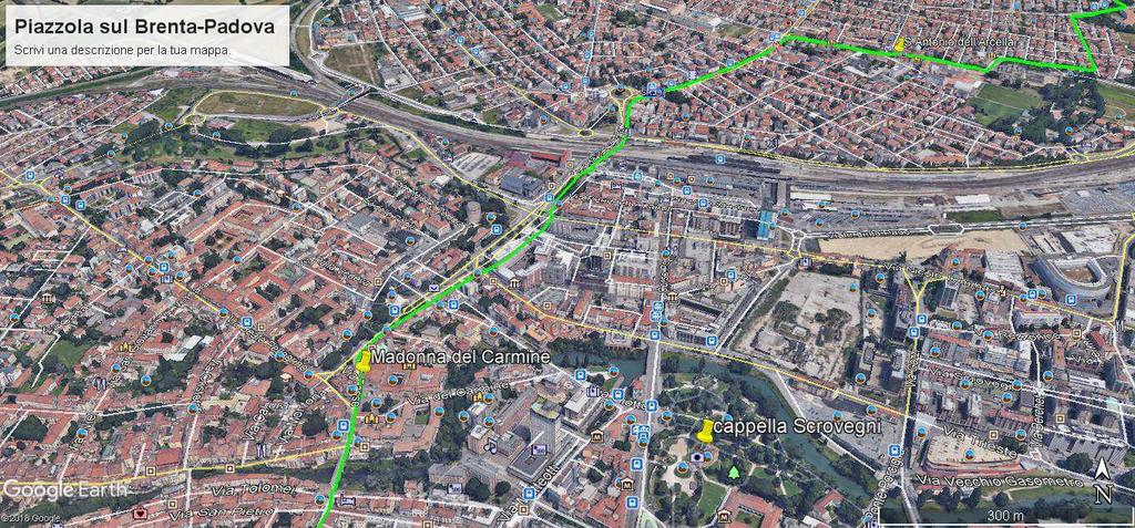 Continuiamo su viale dell'arcella, giriamo a sinistra su via Tiziano Aspetti; 500m e siamo alla rotonda di Borgomagno dove giriamo a sinistra e prendiamo il cavalcavia che ci permette di