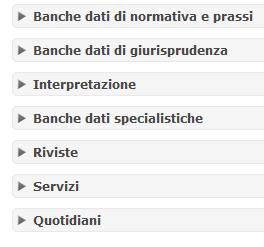 Le banche dati legali offrono raccolte di documentazione: - legislativa (regioni, stato, UE, norme primarie e prassi); - giurisprudenziale (corti di merito e di legittimità, italiane ed europee); -