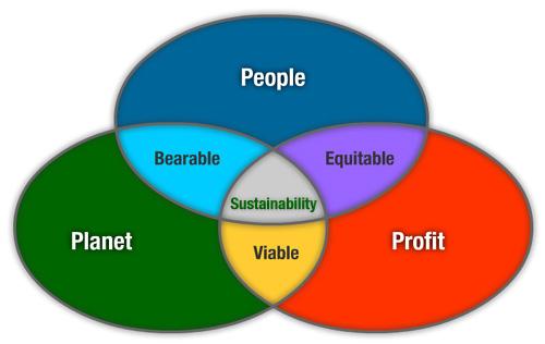 I tre pilastri della SOSTENIBILITA Concetti Società (Persone) Vivibilità Equità Ambiente (Pianeta) Sostenibilità Fattibilità Economia (Profitto)