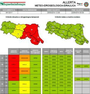 ALLERTAMENTO IN CORSO DI EVENTO POST DRG 417/2017 DOCUMENTO 1 MONITORAGGIO METEO DOCUMENTO