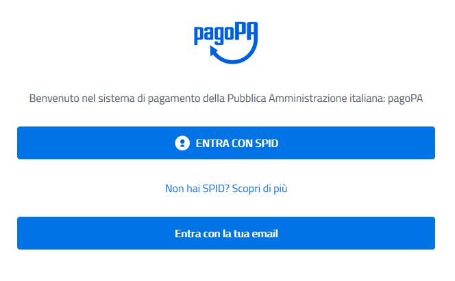 Dalla lista, selezionare la pratica corretta e fare clic sul pulsante Paga.