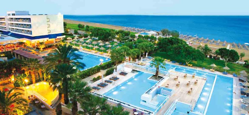 58 HOTEL BLUE SEA BEACH RESORT 4 H Faliraki / www.blueseahotel.gr Posizione: situato vicino alla spiaggia sabbiosa, a 12 km da Rodi città, 2 km da Faliraki e 13 km dall aeroporto.