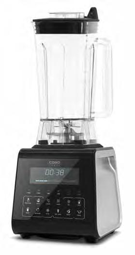 Timer e display funzione touch Programmi combinati: Babyfood Salsa Ghiaccio tritato Shakes Smoothies Frullati Pesto e molto altro ancora Capacità recipiente fino a 2,0 litri Premio German Design