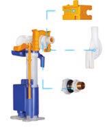 , connessioni rete idrica 2 posizioni, compatibile con tubi di cacciata Ø 32, certificata secondo CE EN 14055 CL1, materiale PS bianco, garanzia 5 anni. Con o senza rubinetto G 1/2.