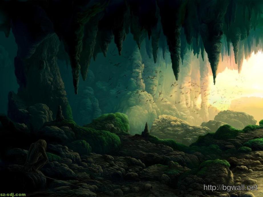 Il buio e silenzioso mondo delle grotte sembra