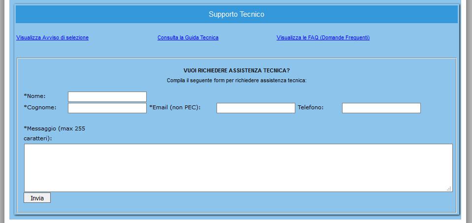 Non si potrà compilare la domanda per conto dei candidati ma solo risolvere eventuali problemi tecnici.