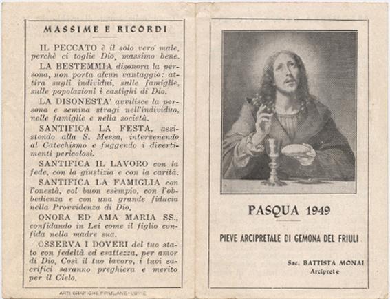 19 24 A/R - 1949 PASQUA